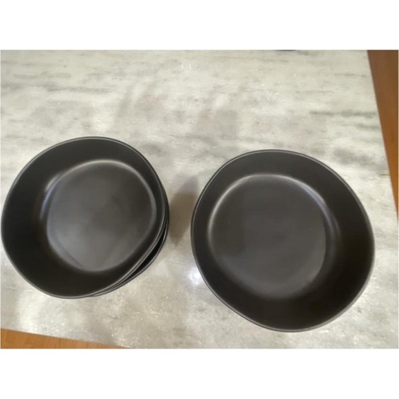 Hearth & Hand Magnolia 4pk 34oz Matte Stoneware Pasta/Grain Bowl Black - Picture 4 of 9